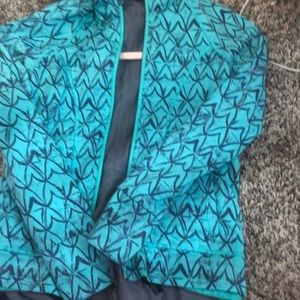 Gray and blue pattern ivivva sports jacket